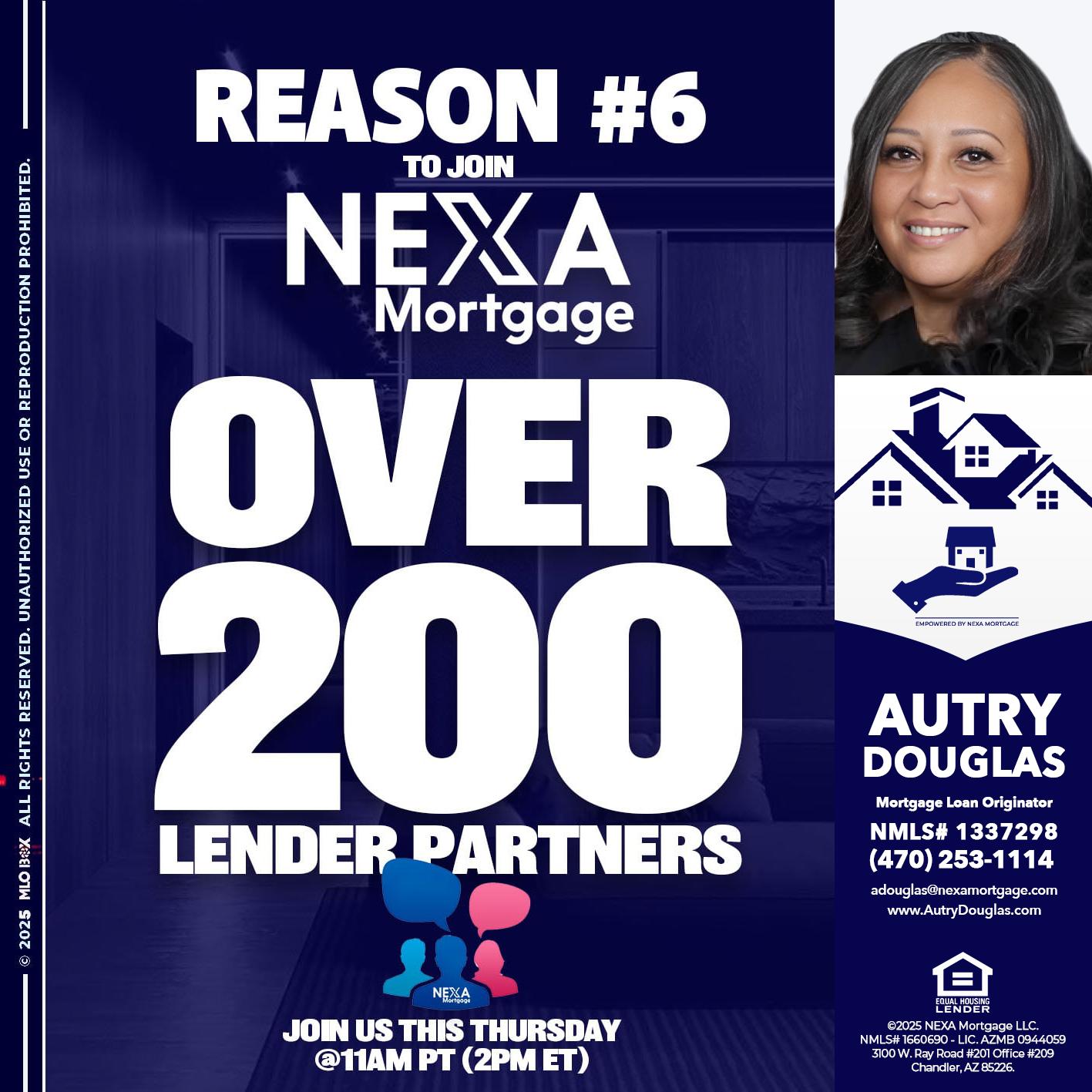 REASON 6 - Autry Douglas -Mortgage Loan Originator