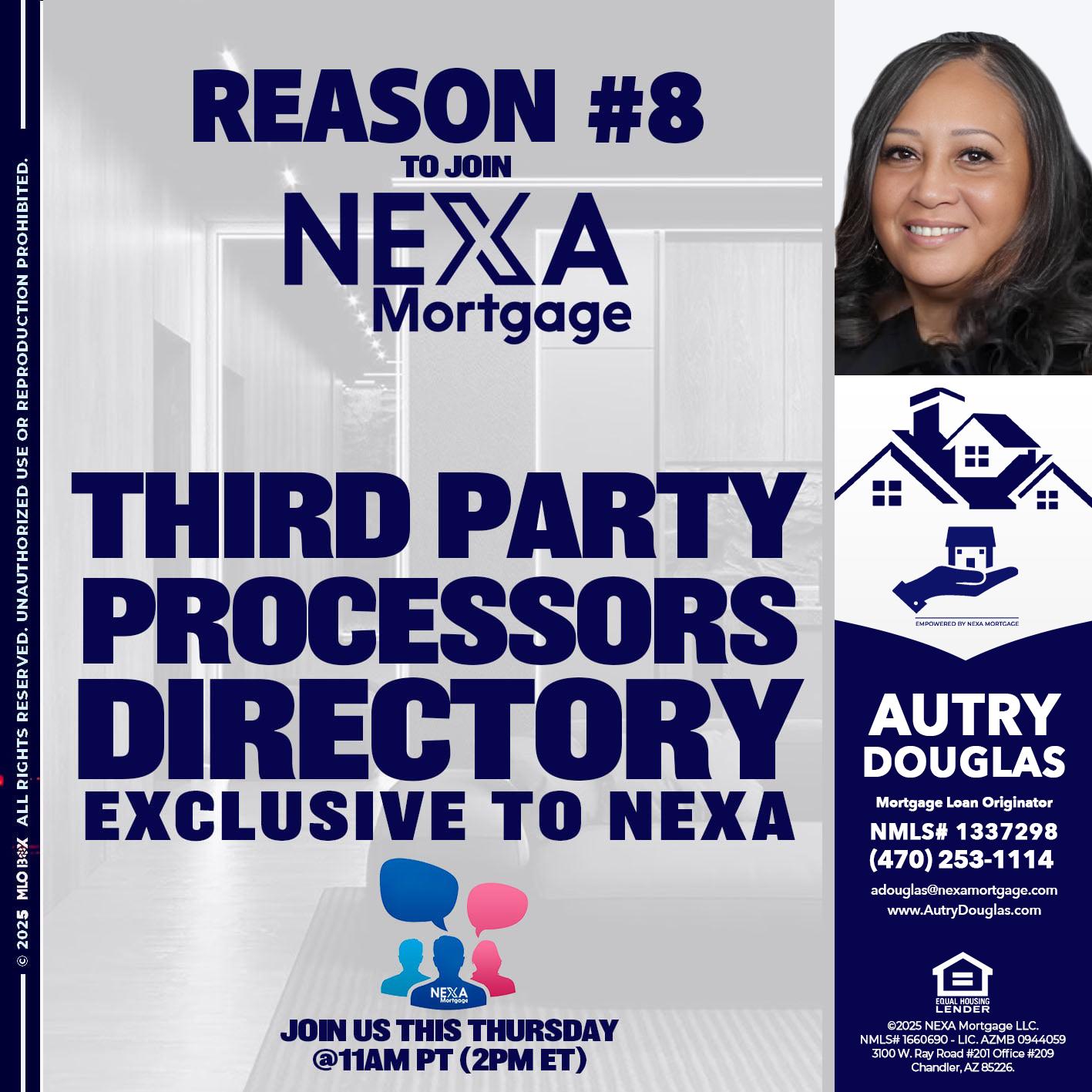 REASON 8 - Autry Douglas -Mortgage Loan Originator