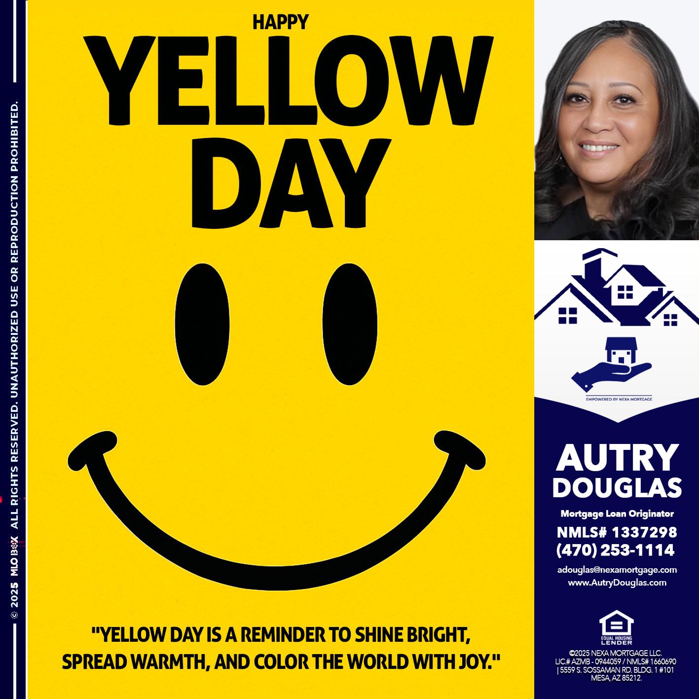 YELLOW DAY - Autry Douglas -Mortgage Loan Originator