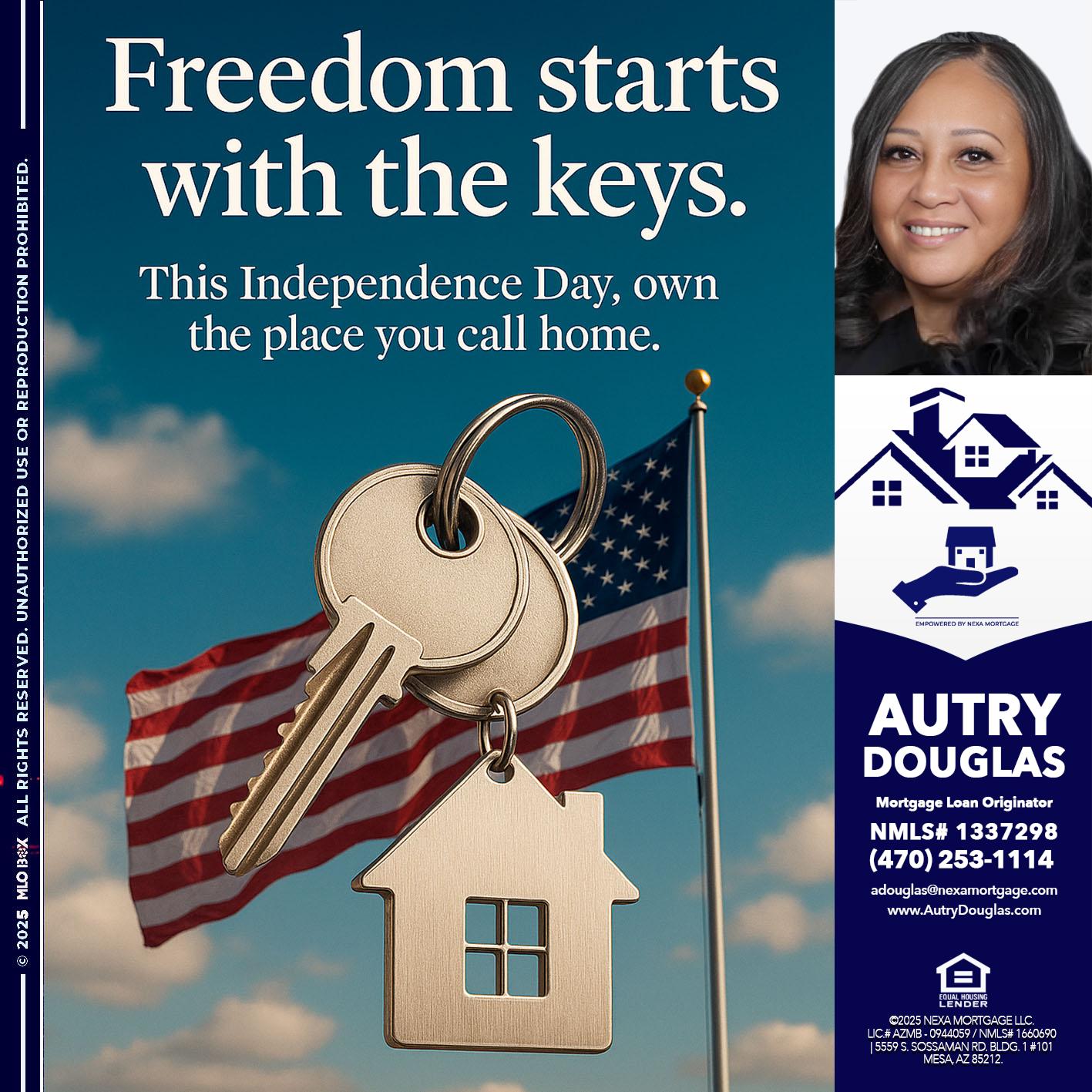 FREEDOM STARTS - Autry Douglas -Mortgage Loan Originator