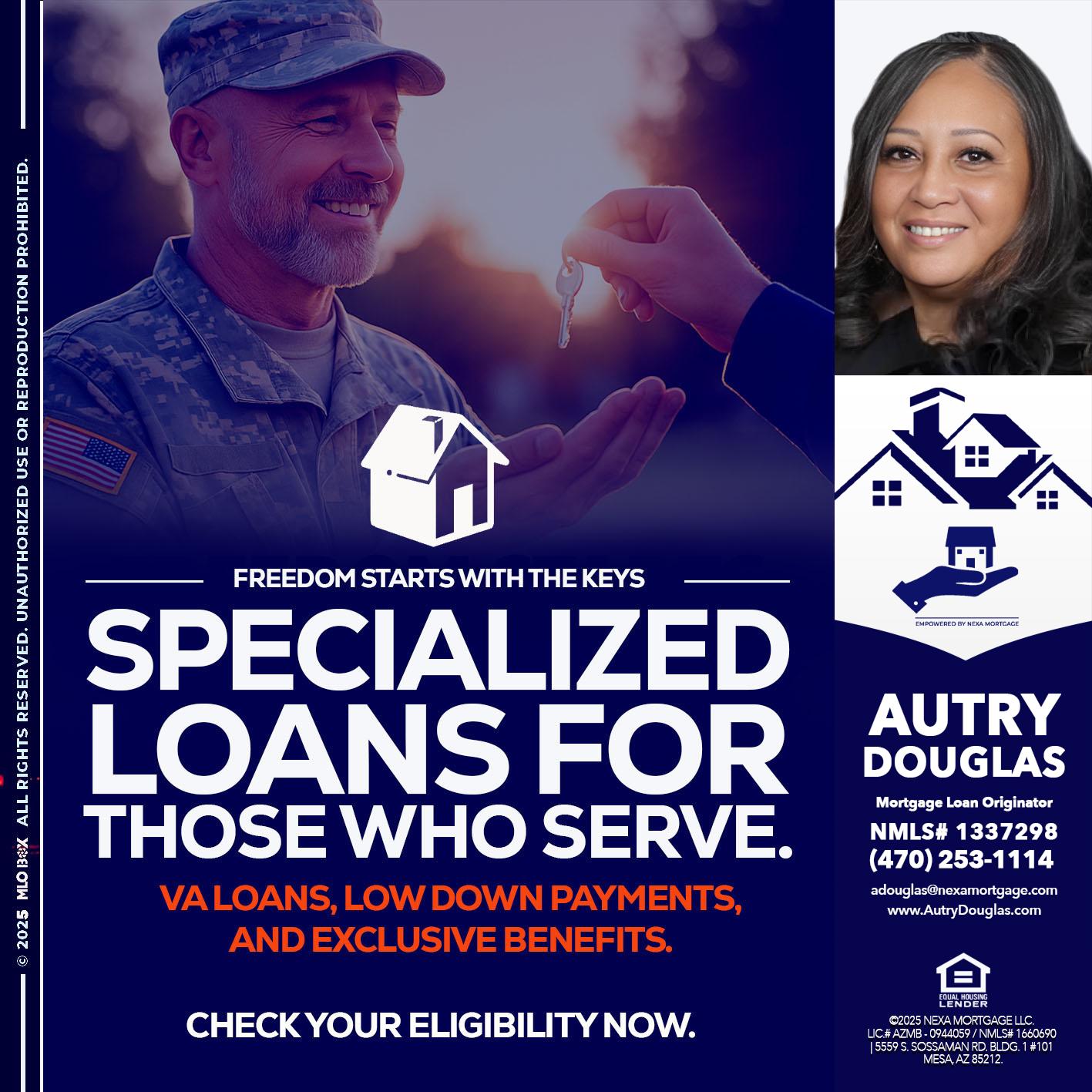 SPECIALIZED LOANS - Autry Douglas -Mortgage Loan Originator