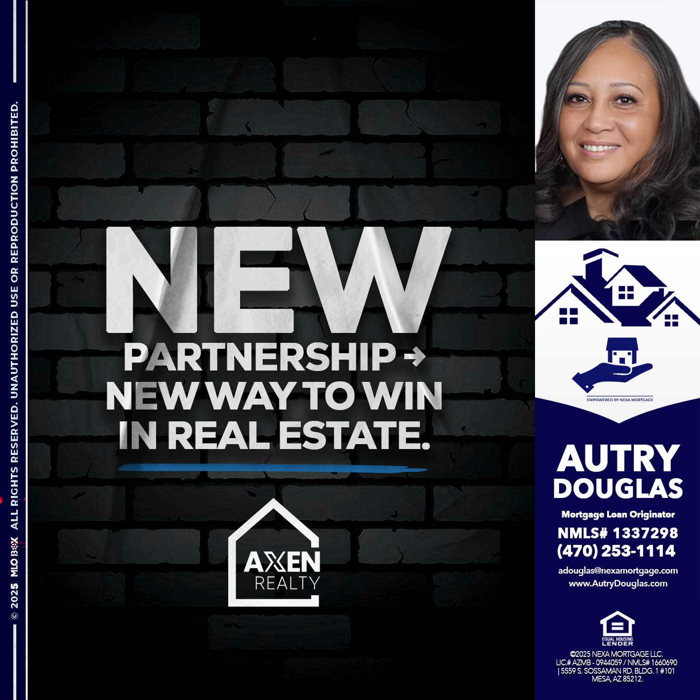 new partnership - Autry Douglas -Mortgage Loan Originator