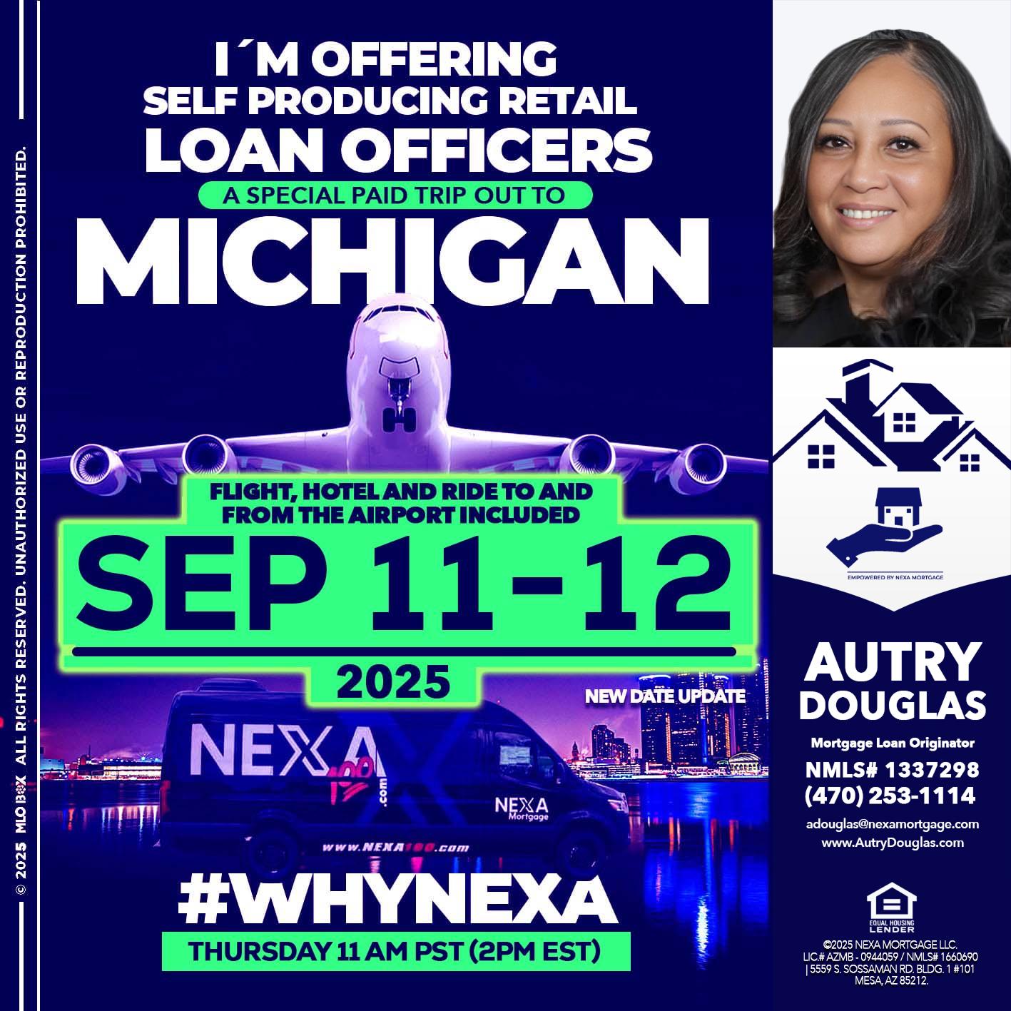 michigan sep 11-12 - Autry Douglas -Mortgage Loan Originator