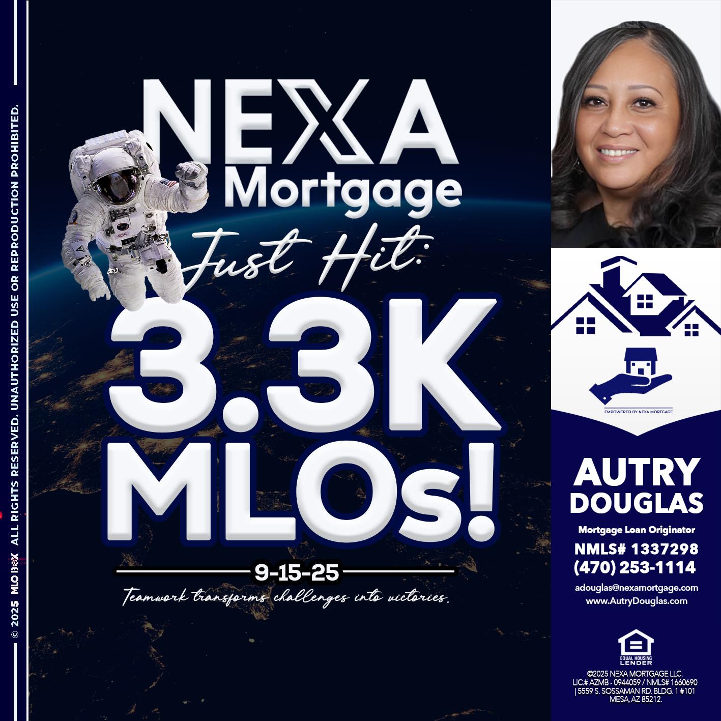 3.3K - Autry Douglas -Mortgage Loan Originator