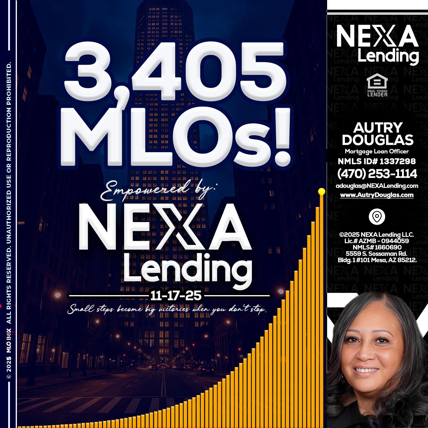 3405 MLOs - Autry Douglas -Mortgage Loan Originator