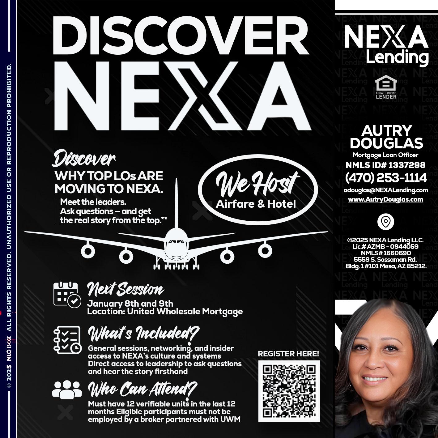 DISCOVER NEXA - Autry Douglas -Mortgage Loan Originator