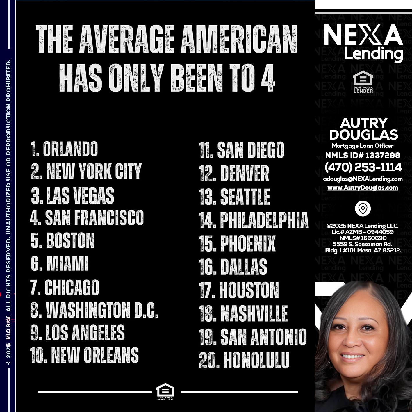 THE AVERAGE AMERICAN - Autry Douglas -Mortgage Loan Originator