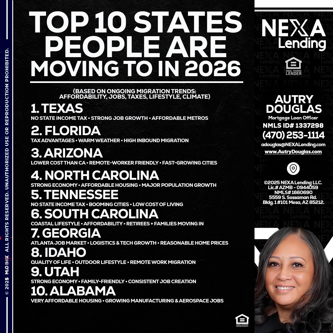 top 10 - Autry Douglas -Mortgage Loan Originator