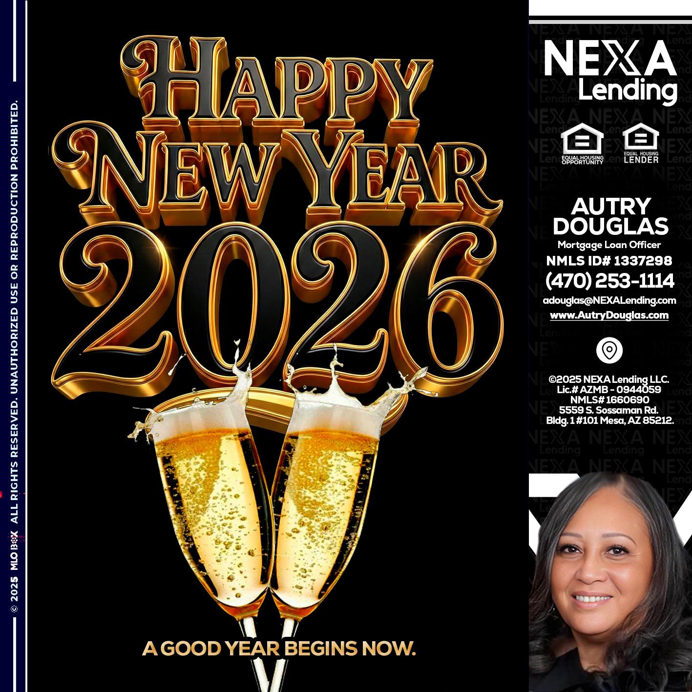 happy new year 2026 - Autry Douglas -Mortgage Loan Originator