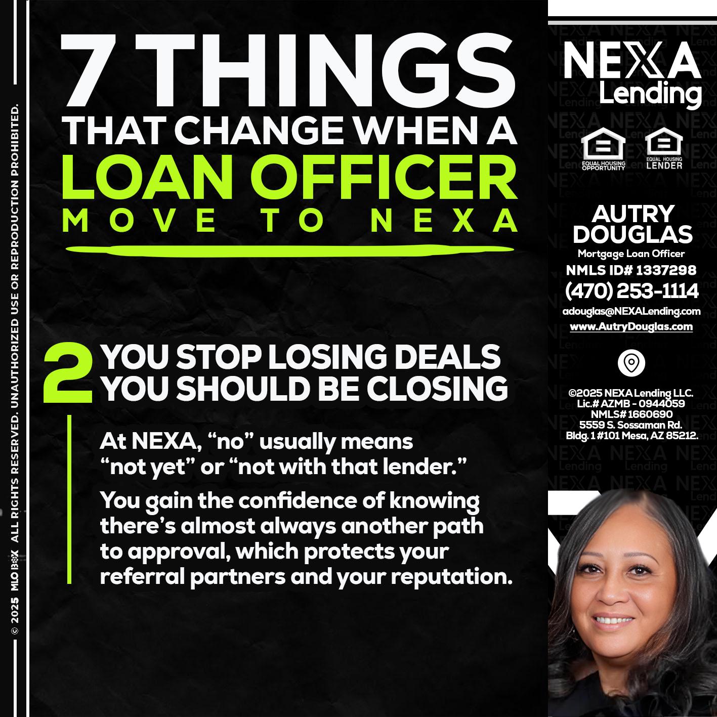 7 THINGS (2) - Autry Douglas -Mortgage Loan Originator