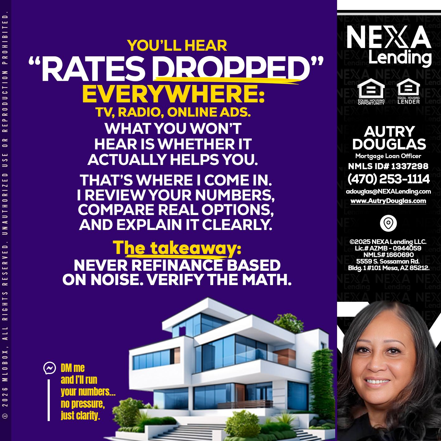 RATES DOPPED - Autry Douglas -Mortgage Loan Originator