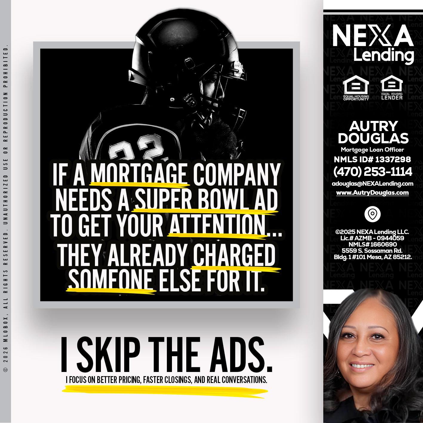 if a mortgage ad - Autry Douglas -Mortgage Loan Originator