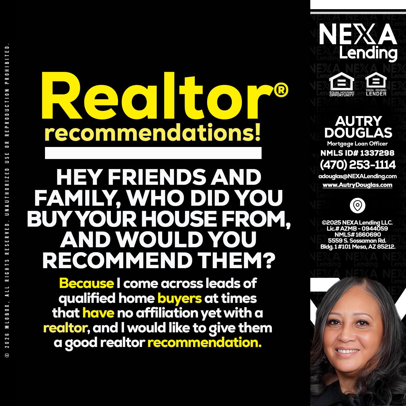 REALTOR - Autry Douglas -Mortgage Loan Originator