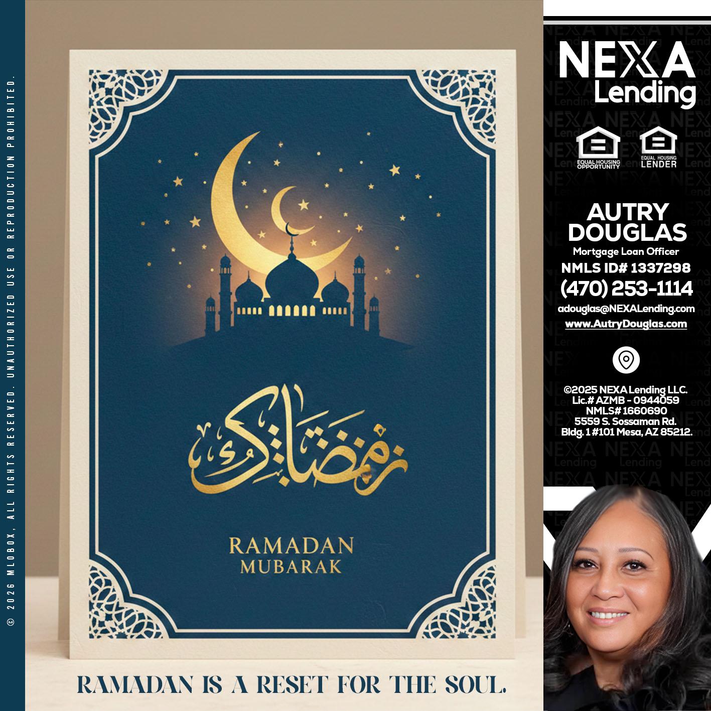 HAPPY RAMADAN - Autry Douglas -Mortgage Loan Originator