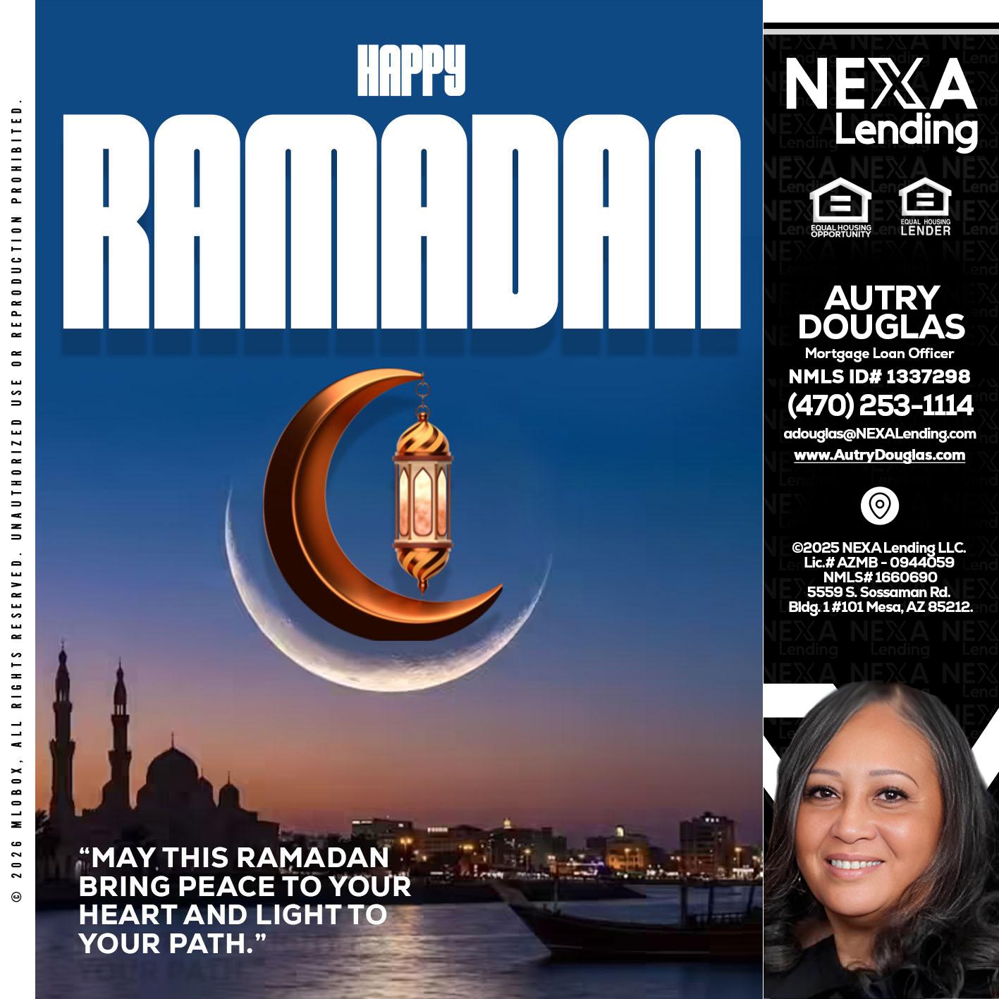 RAMADAN - Autry Douglas -Mortgage Loan Originator