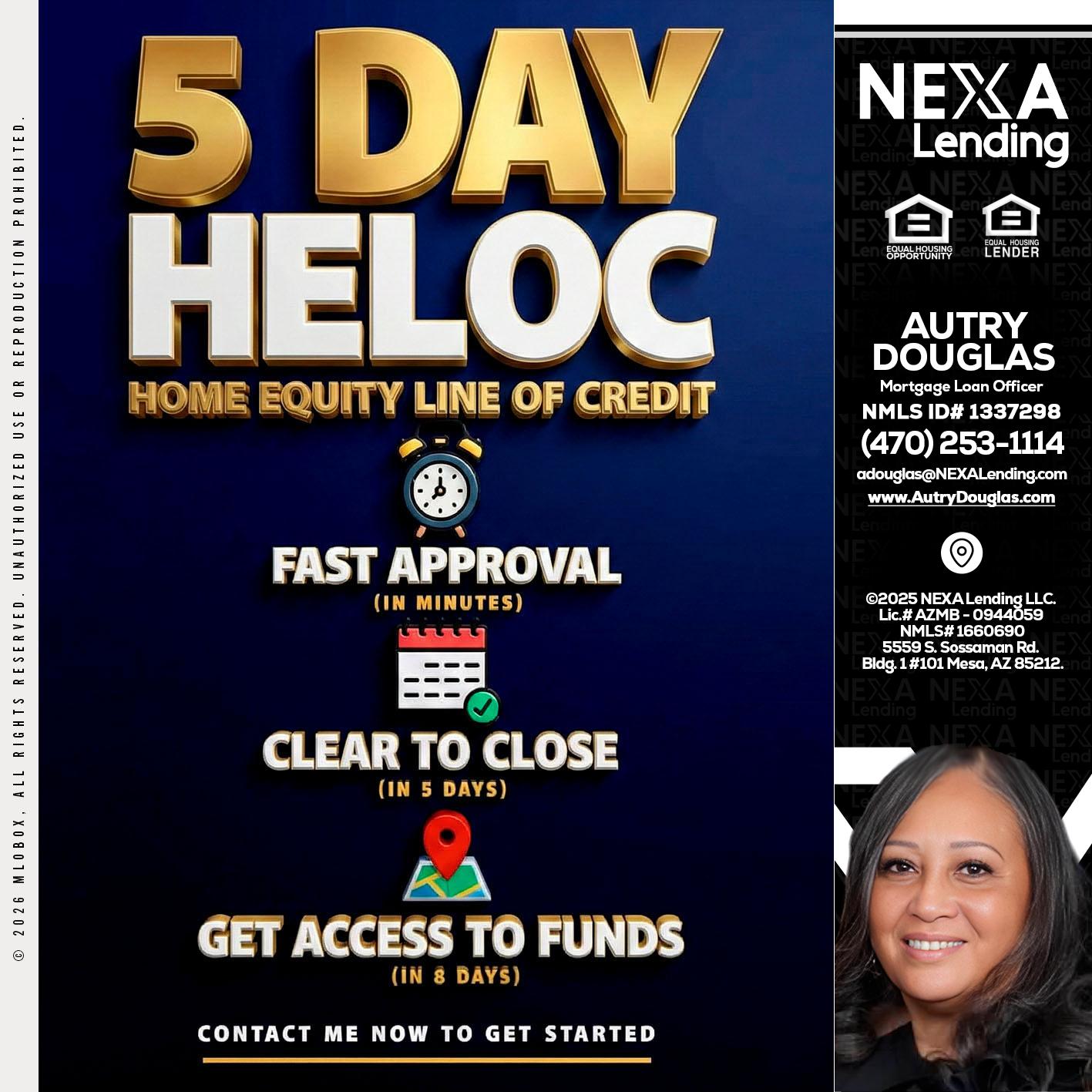 5 day hello - Autry Douglas -Mortgage Loan Originator