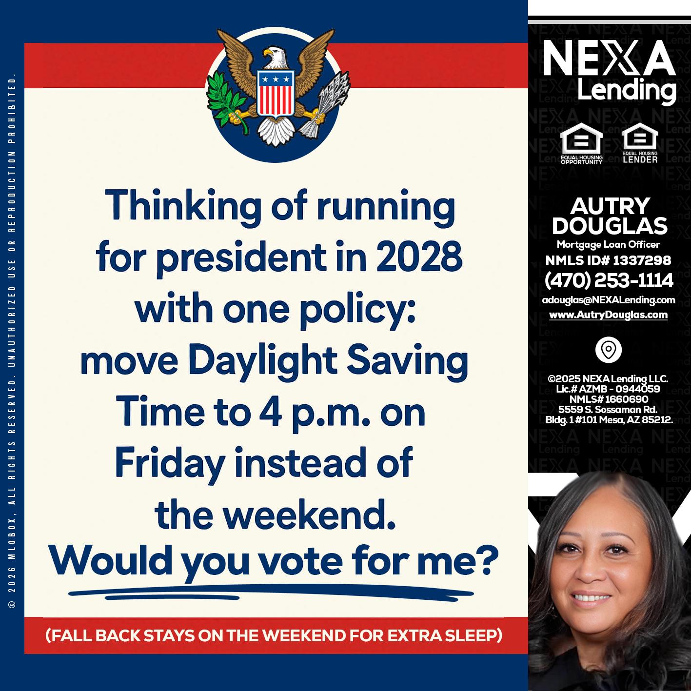 THINKING OF RUNING - Autry Douglas -Mortgage Loan Originator