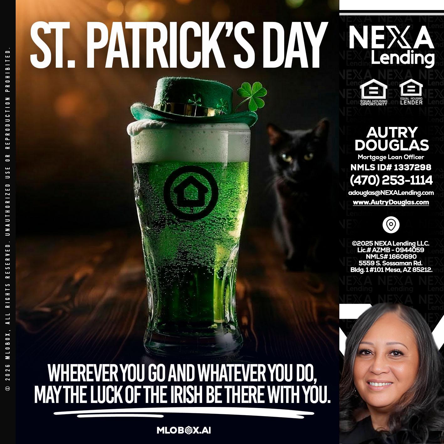 st. Patricks day - Autry Douglas -Mortgage Loan Originator