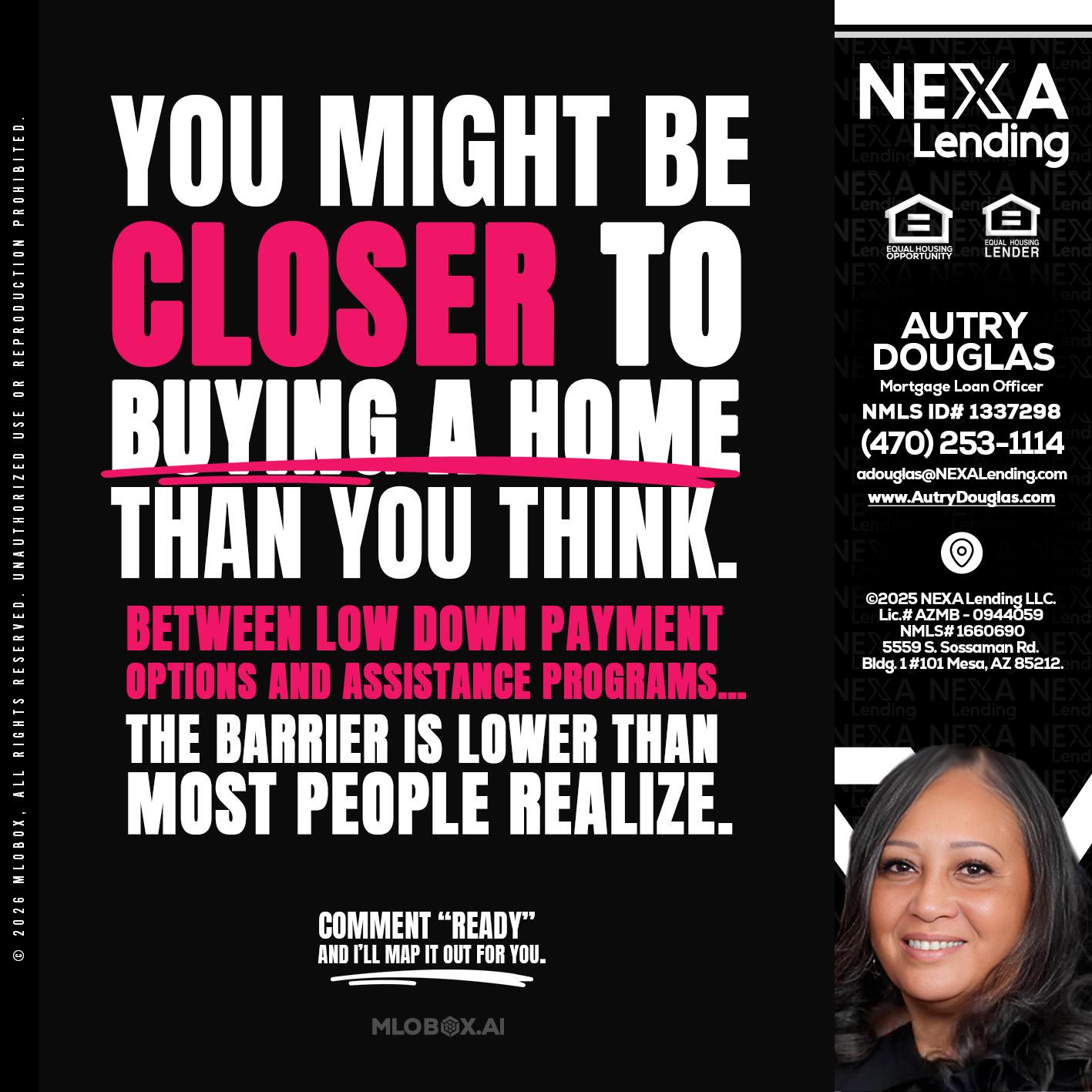 YOU MIGHT BE - Autry Douglas -Mortgage Loan Originator