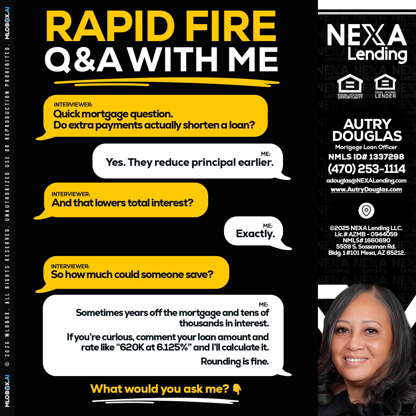 RAPID FIRE QA - Autry Douglas -Mortgage Loan Originator