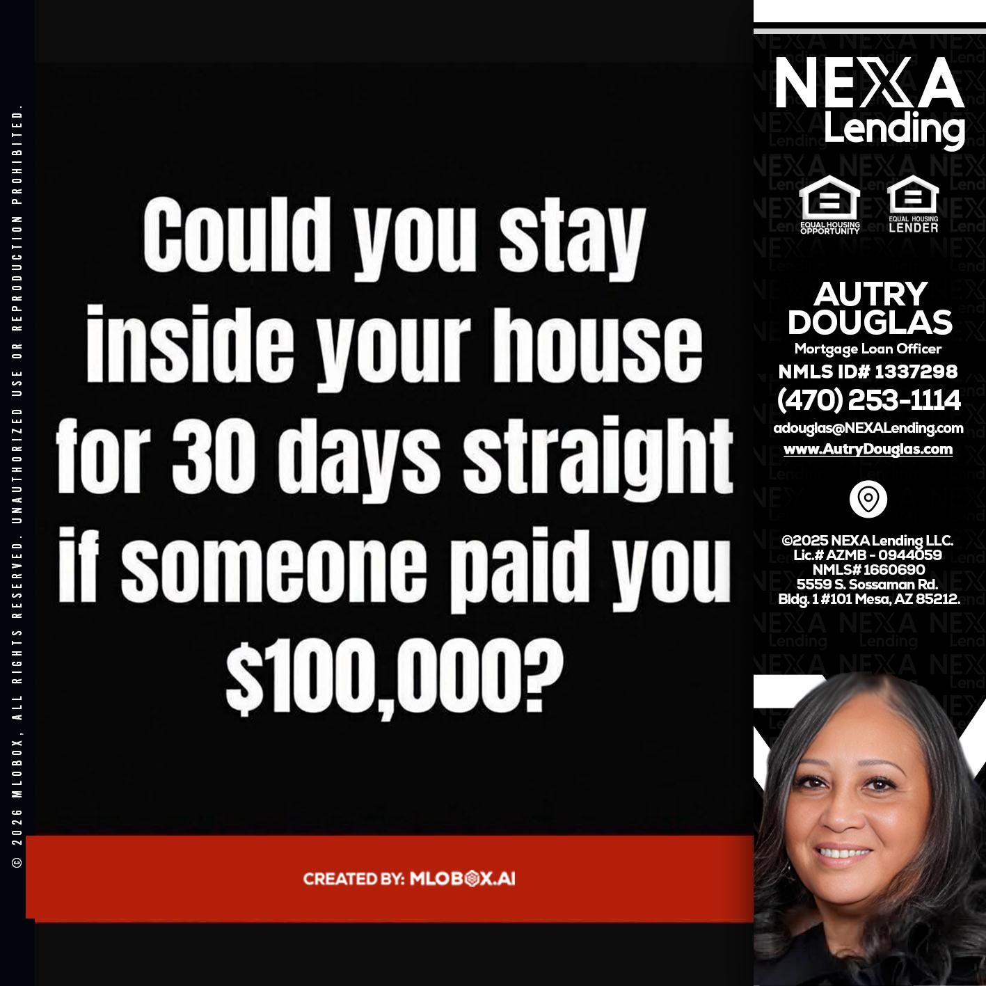 COULD YOU STAY - Autry Douglas -Mortgage Loan Originator
