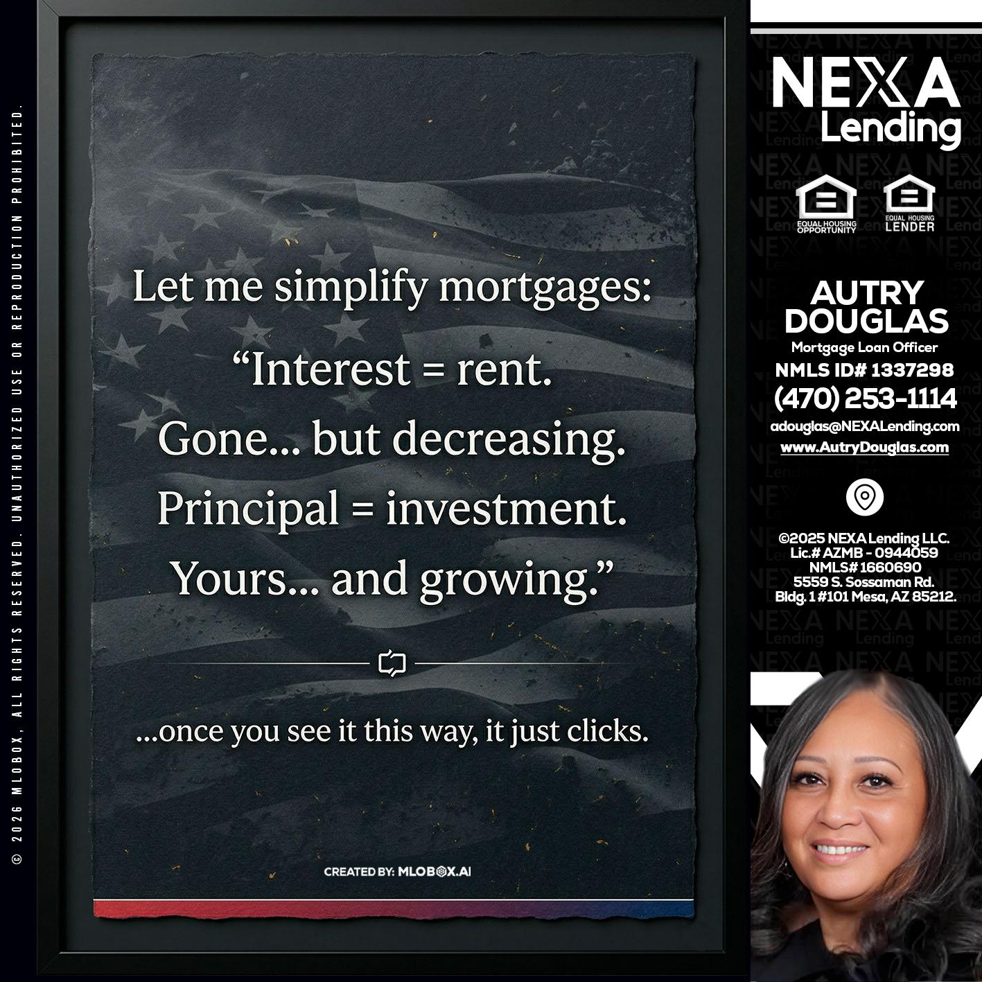 LET ME SIMPLIFY - Autry Douglas -Mortgage Loan Originator