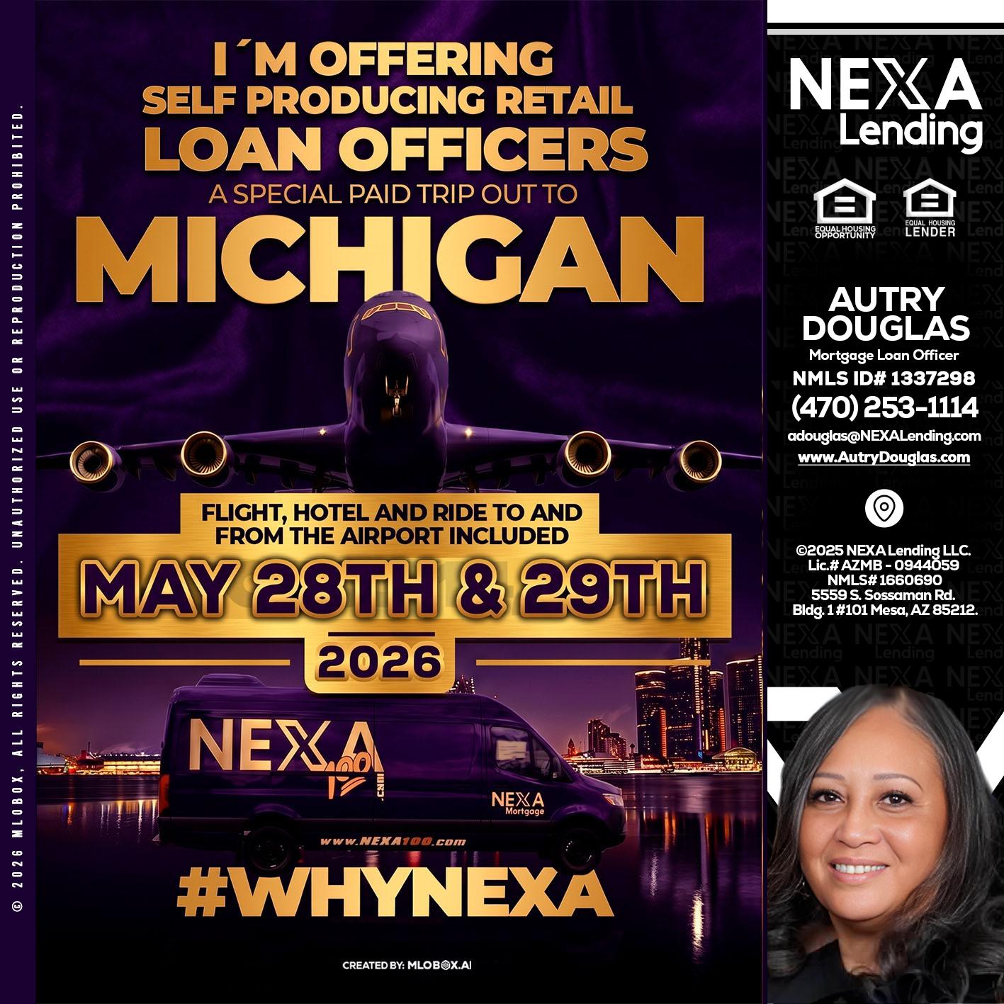 MICHIGAN - Autry Douglas -Mortgage Loan Originator