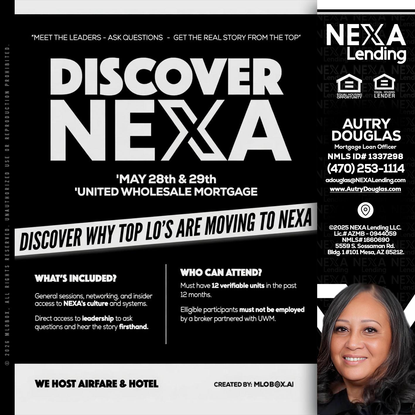 DISCOVER NEXA - Autry Douglas -Mortgage Loan Originator
