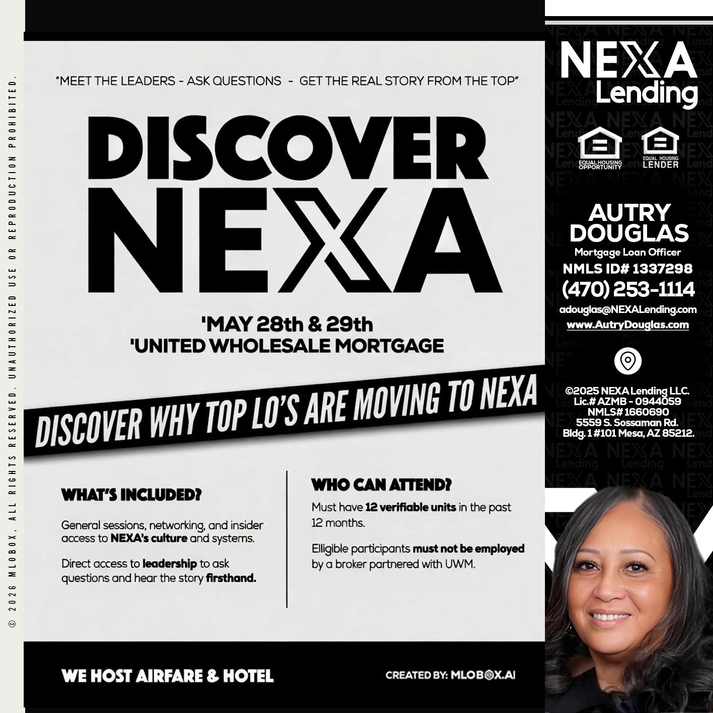 DISCOVER NEXA - Autry Douglas -Mortgage Loan Originator