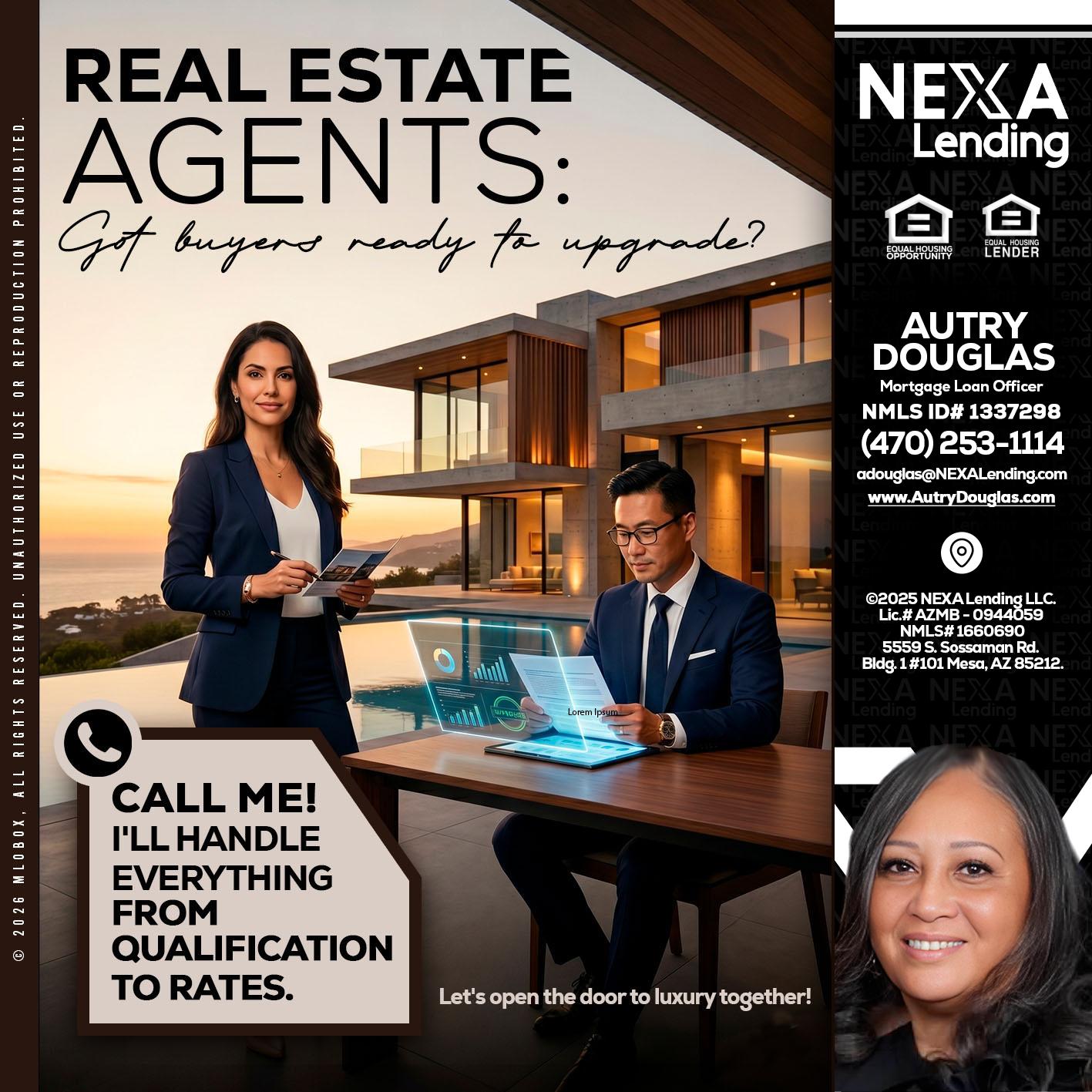 REAL ESTATE AGENTS - Autry Douglas -Mortgage Loan Originator