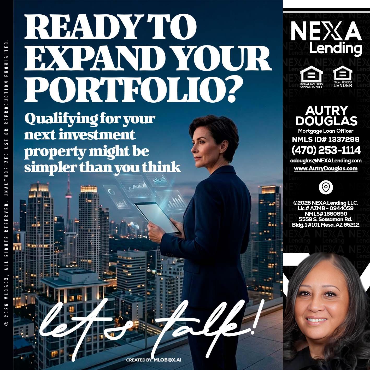 READY TO EXPAND - Autry Douglas -Mortgage Loan Originator