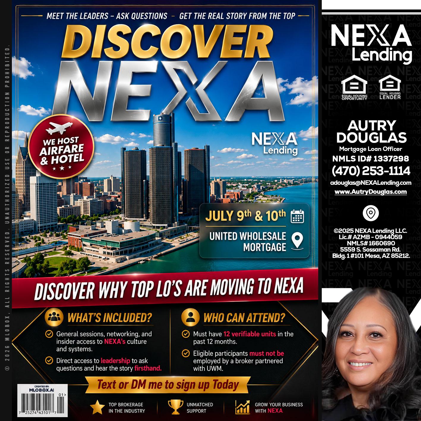 DISCOVER NEXA - Autry Douglas -Mortgage Loan Originator