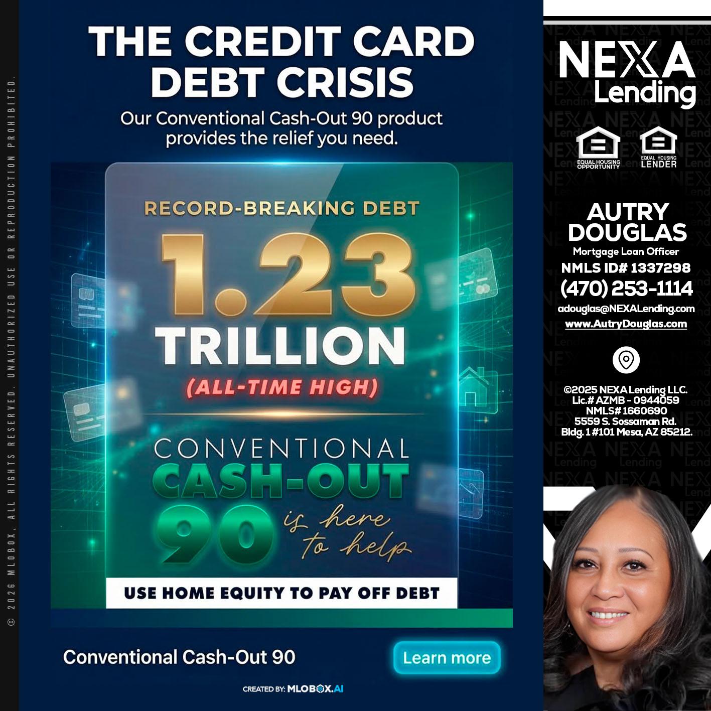 THE CREDIT CARD - Autry Douglas -Mortgage Loan Originator
