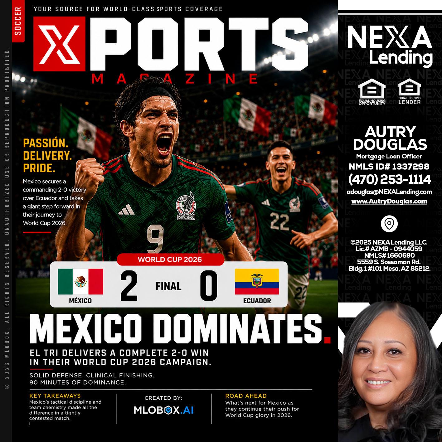 XPORTS MEX 2-0 ECUADOR - Autry Douglas -Mortgage Loan Originator