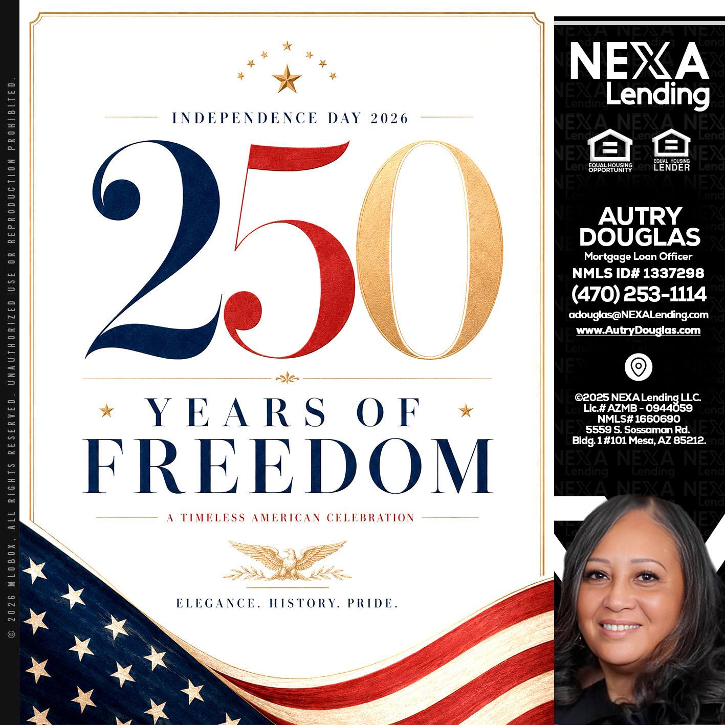 250 YEARS - Autry Douglas -Mortgage Loan Originator