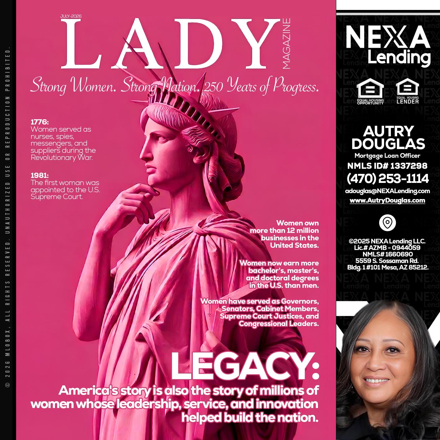 LADY LIBERTY! - Autry Douglas -Mortgage Loan Originator