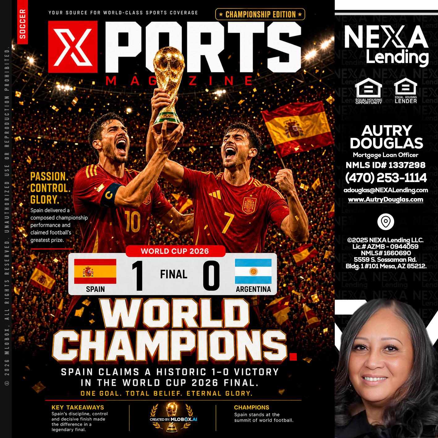 SPAIN CHAMPION - Autry Douglas -Mortgage Loan Originator