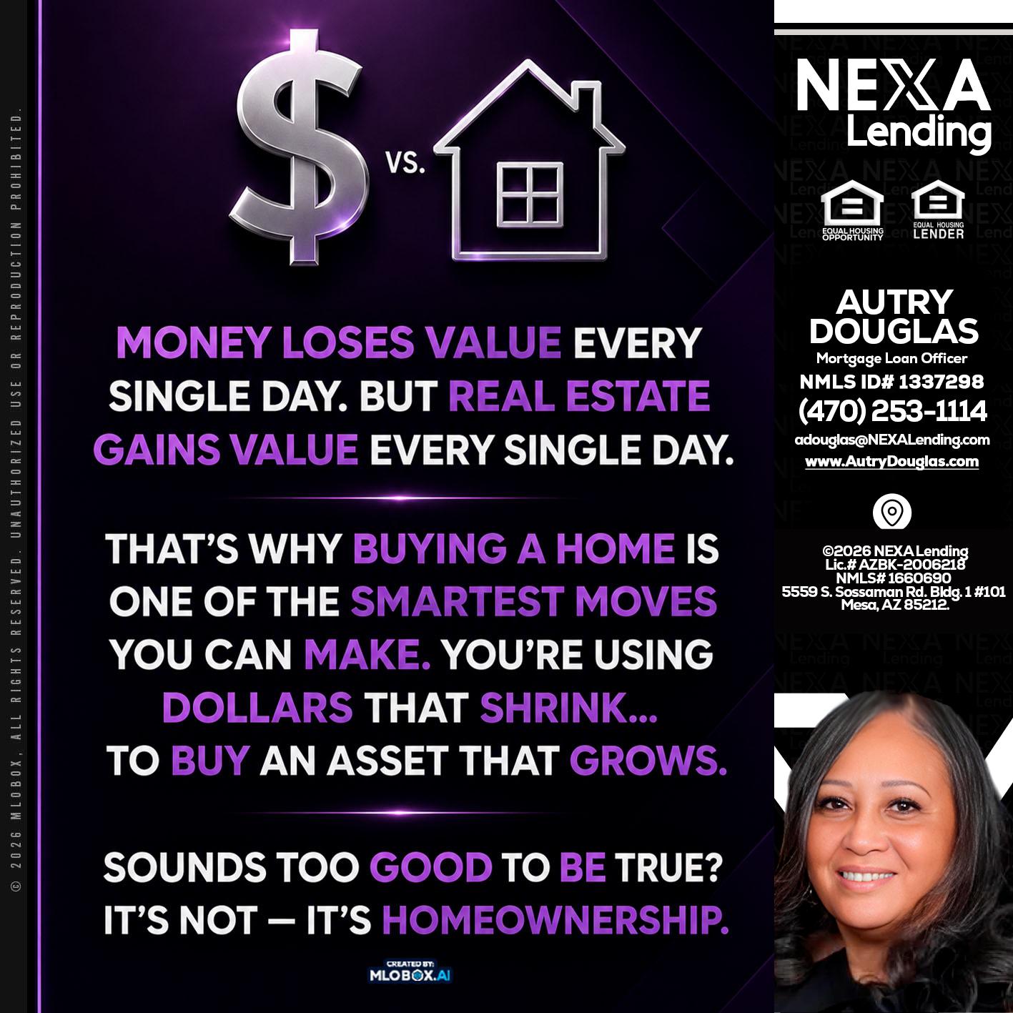 MONEY LOSES - Autry Douglas -Mortgage Loan Originator