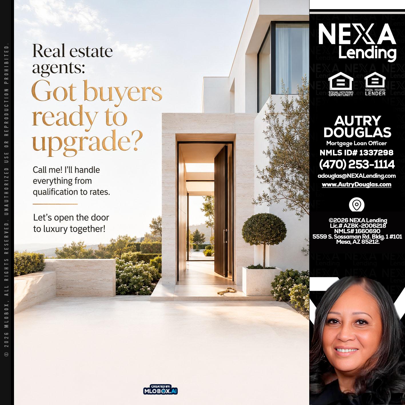 REAL ESTATE AGENTS - Autry Douglas -Mortgage Loan Originator