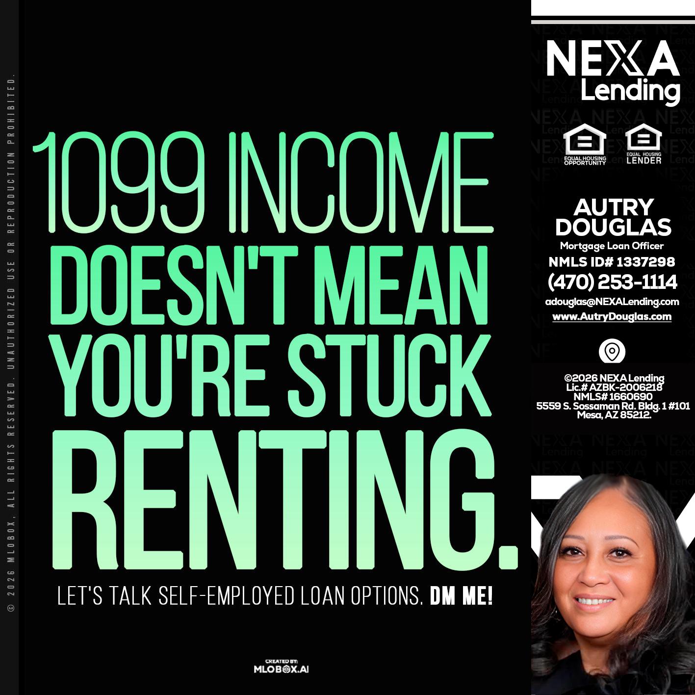 1099 income - Autry Douglas -Mortgage Loan Originator