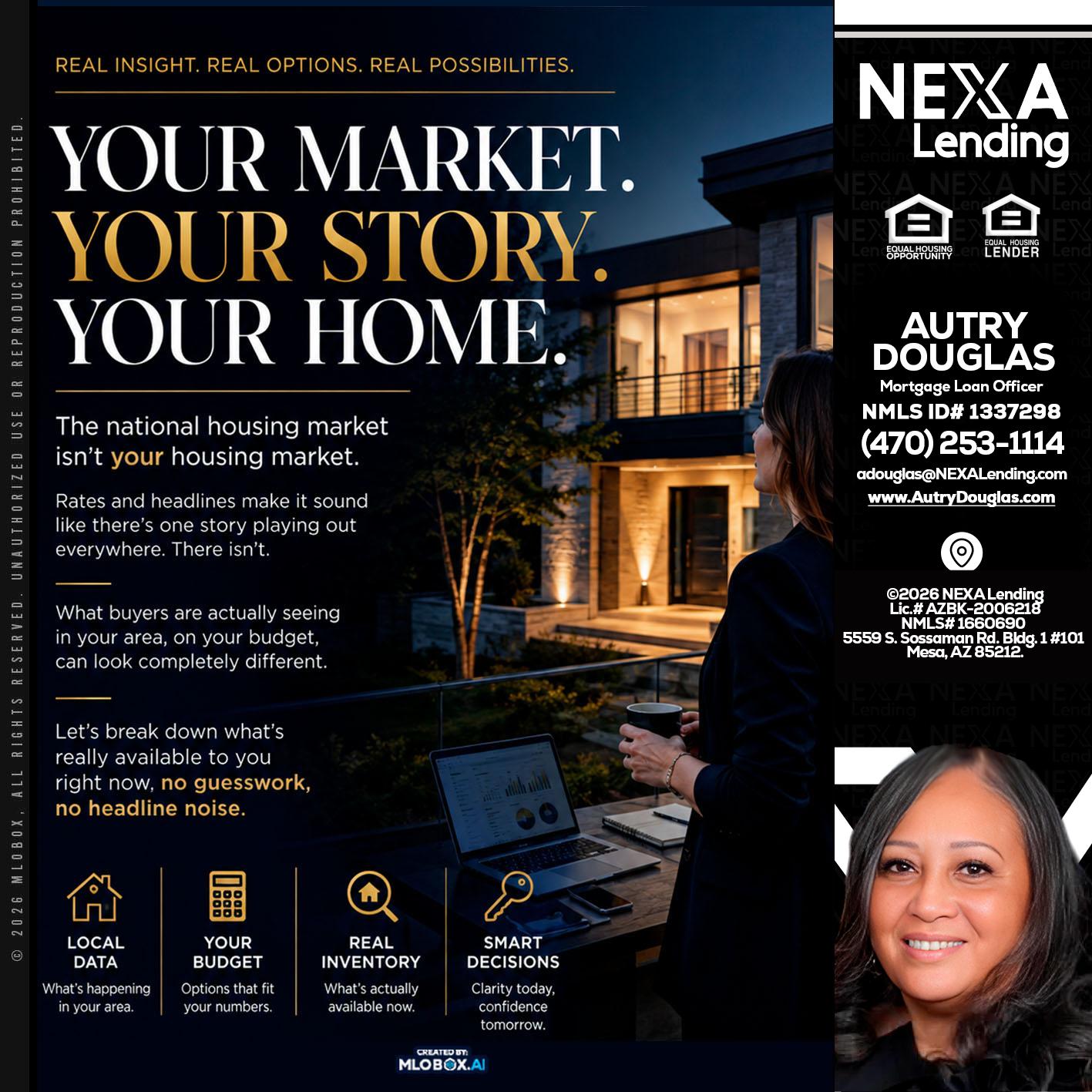 your market - Autry Douglas -Mortgage Loan Originator
