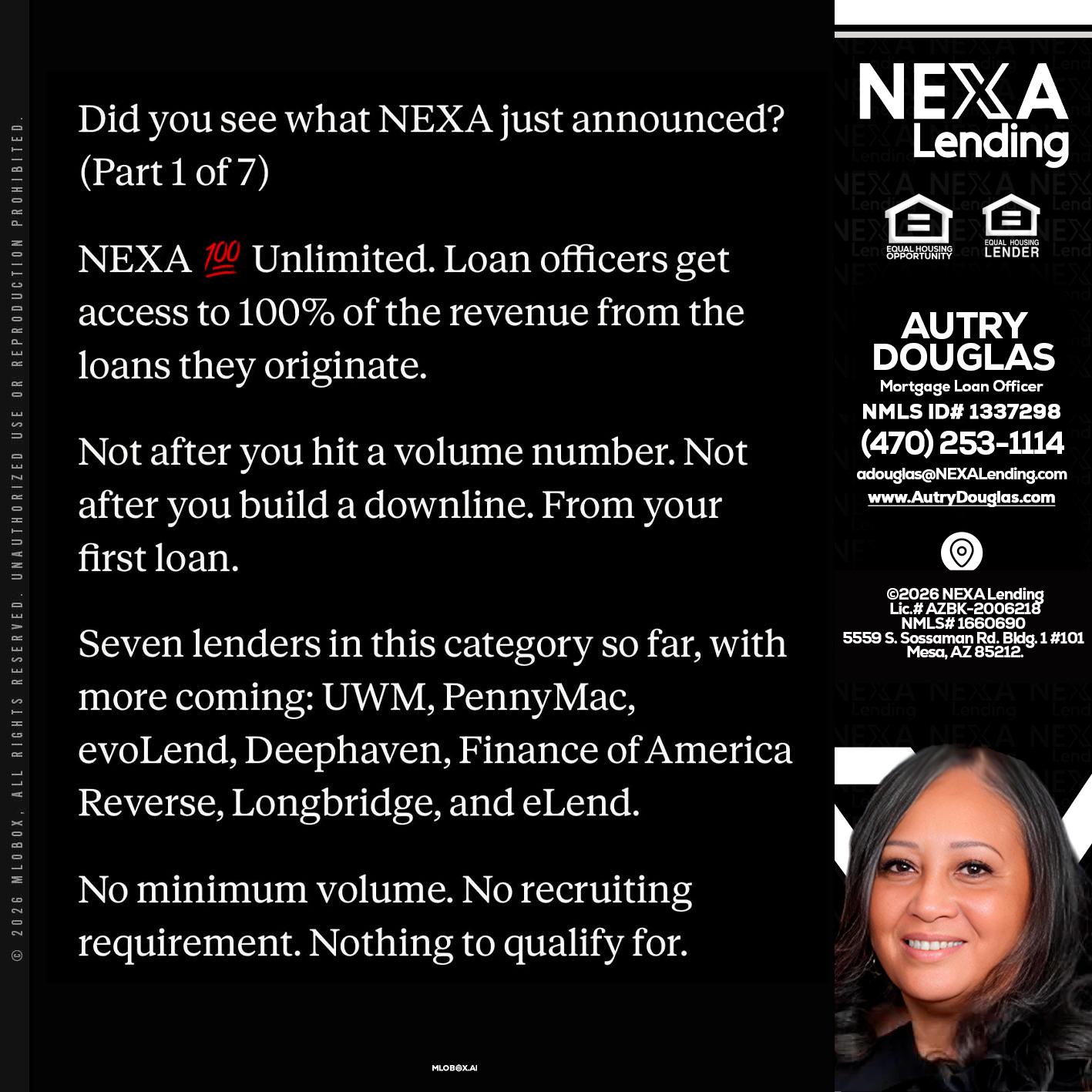 DID YOU KNOW - Autry Douglas -Mortgage Loan Originator