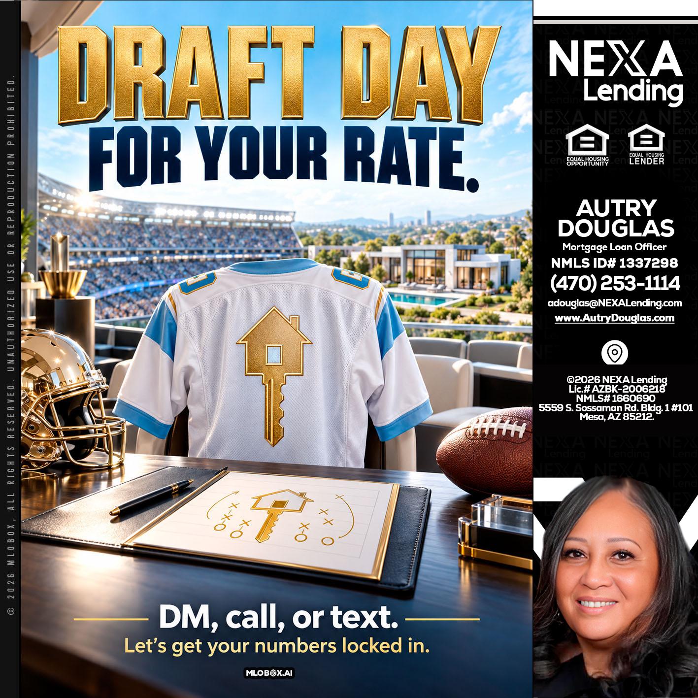 DRAFT DAY - Autry Douglas -Mortgage Loan Originator